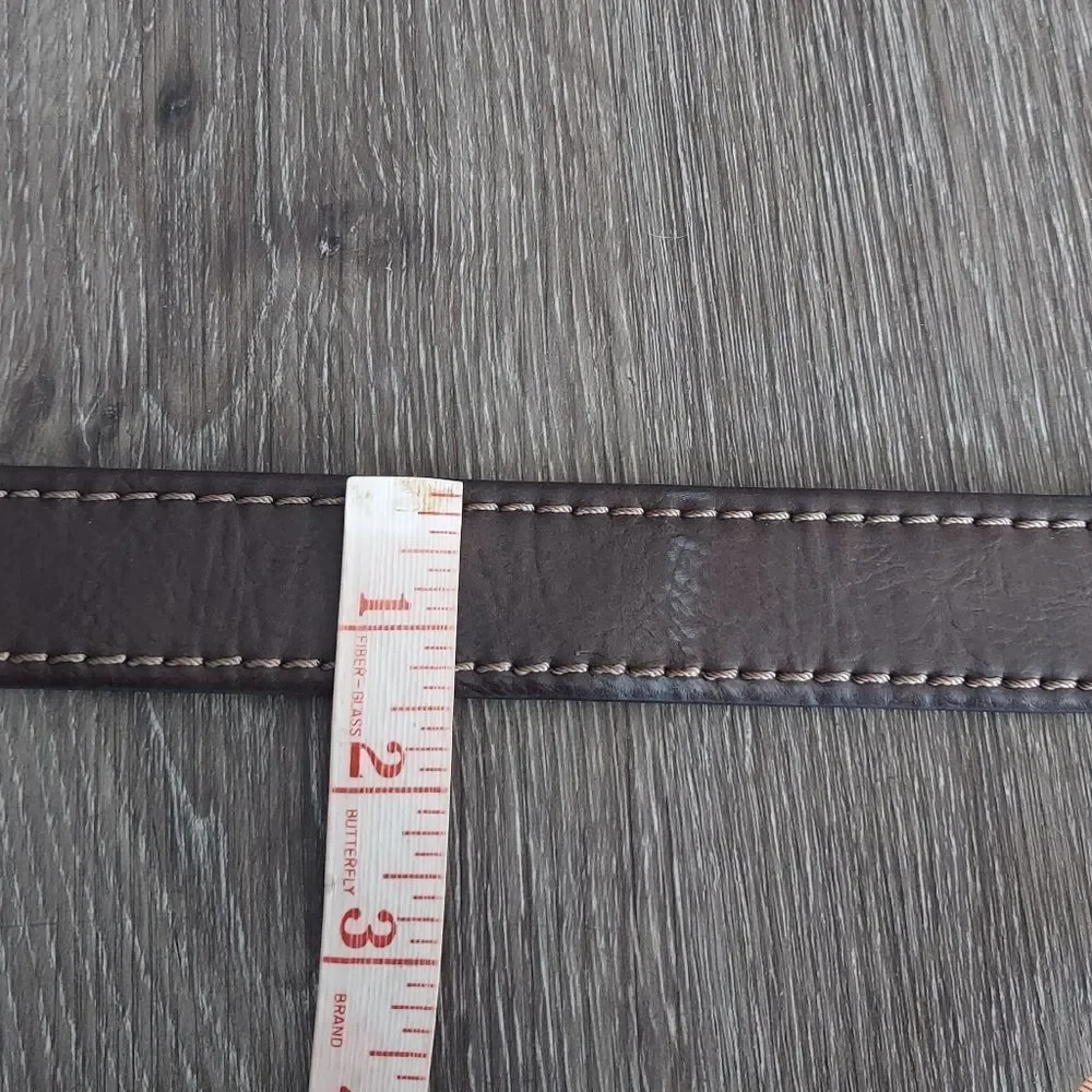Levi's Men's Brown Synthetic Leather Belt Medium 34-36